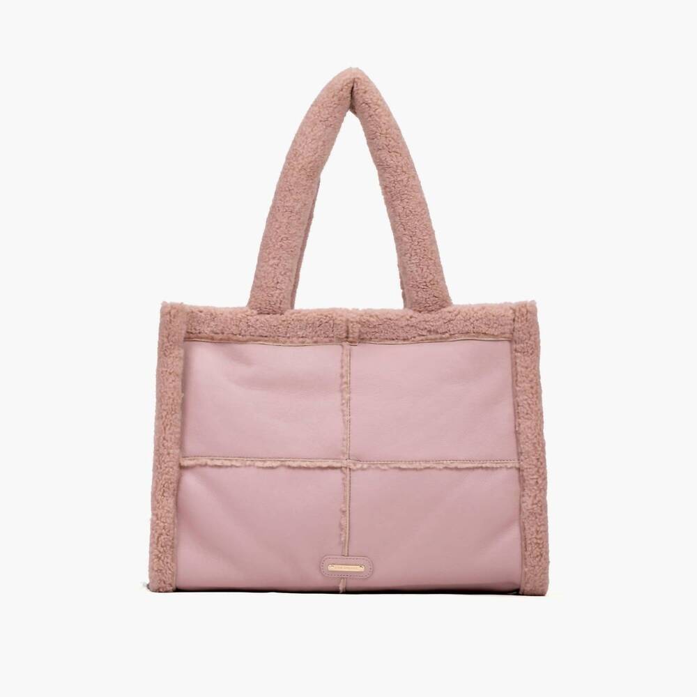 NEW LIKE DREAMS women's north everyday vegan sherpa tote bag in pink